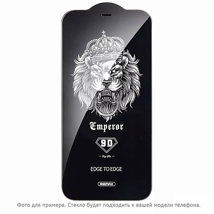Защитное стекло для iPhone 12 Mini на весь экран противоударное Remax Emperor Privacy с защитой от подглядывания черное