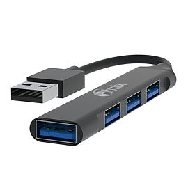 Хаб (разветвитель) Type-C - USB 3.0, 3 х USB 2.0 Ritmix CR-4400 серый