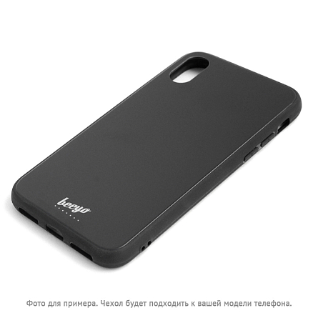 Чехол для iPhone X, XS гибридный Beeyo Glass черный