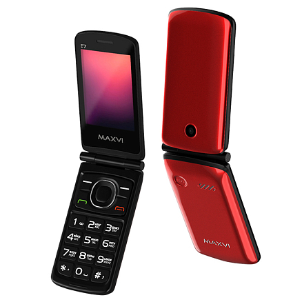 Мобильный телефон Maxvi E7 красный
