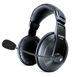 Наушники Sven AP-860MV для компьютера полноразмерные с микрофоном черные