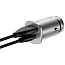 Зарядное устройство автомобильное с USB и Type-C входами 4.5А 30W Baseus Square PPS (быстрая зарядка PD 3.0, QC 3.0) серебристое