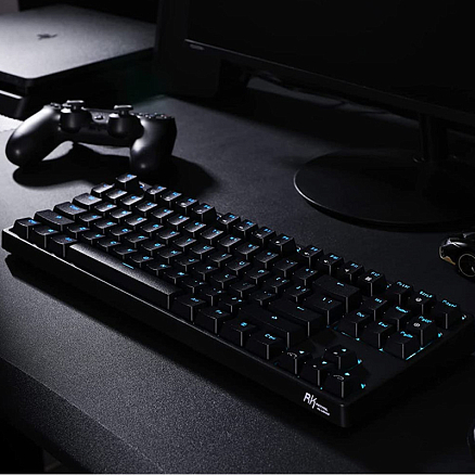 Клавиатура беспроводная Bluetooth Royal Kludge RK87 RK Red механическая с подсветкой игровая черная