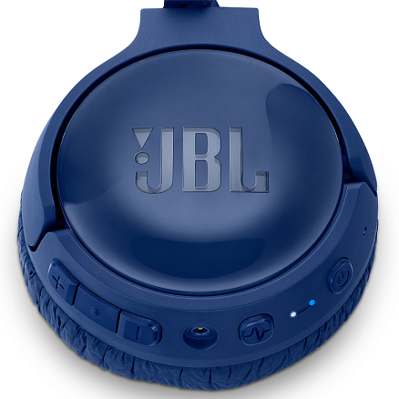 Наушники беспроводные Bluetooth JBL Tune 600NC накладные с микрофоном и шумоподавлением складные синие
