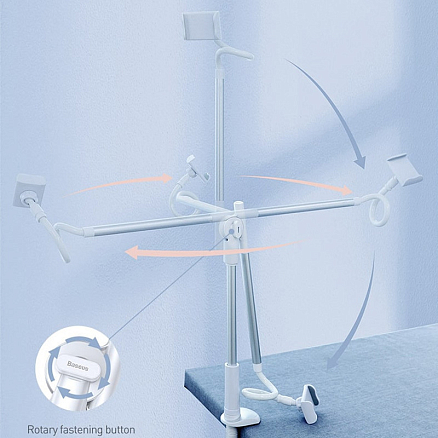 Держатель универсальный для телефона Baseus SULR-0S серебристый