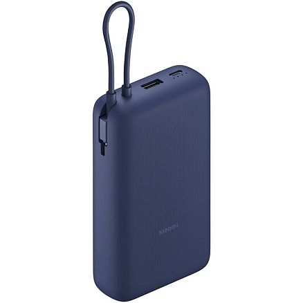 Внешний аккумулятор Xiaomi Power Bank PB2030MI с встроенным кабелем Type-C 20000мАч (USB, Type-C, 33 Вт) синий