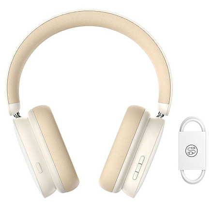 Наушники Baseus Bowie H1 (бежевый)