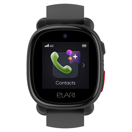 Детские умные часы Elari KidPhone 4G Lite (черный)