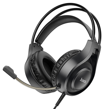 Наушники Hoco W106 полноразмерные с микрофоном игровые черные