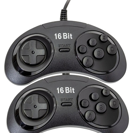 Игровая приставка Magistr Smart 8/16Bit 414 игр с двумя геймпадами черная