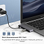 Хаб (разветвитель) Dual Type-C - HDMI 4K 60Hz, 2 х USB 3.0, Gigabit Ethernet, 2 х Type-C PD 100W Ugreen CM218 серый