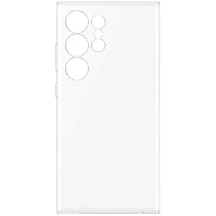 Чехол для Samsung Galaxy S24 Ultra силиконовый Clear Case прозрачный