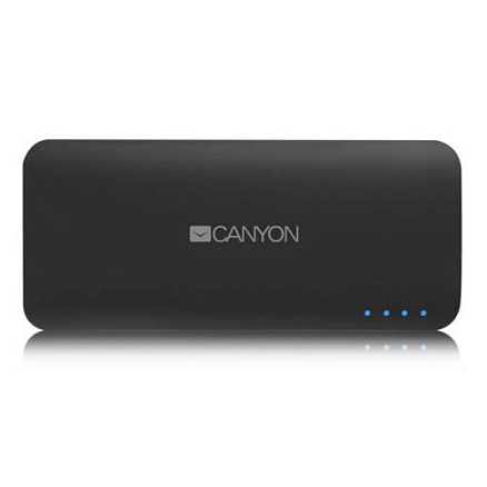 Внешний аккумулятор Canyon CNE-CPB100 10000мАч (2хUSB, ток 2А) серый