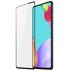 Защитное стекло для Samsung Galaxy A51, A52, A52s, A53, S20 FE на весь экран противоударное Dux Ducis 9D черное