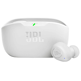 Наушники TWS беспроводные JBL Wave Buds вакуумные с микрофоном белые