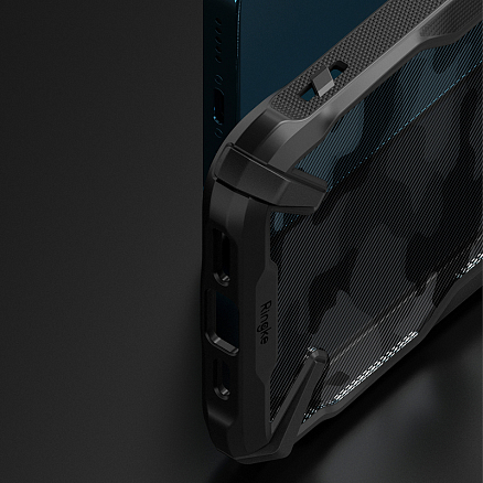 Чехол для iPhone 13 Pro гибридный Ringke Fusion X Design Camo черный