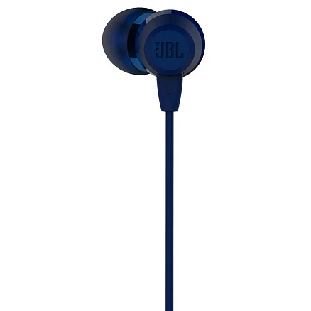 Наушники JBL C50HI вакуумные с микрофоном синие