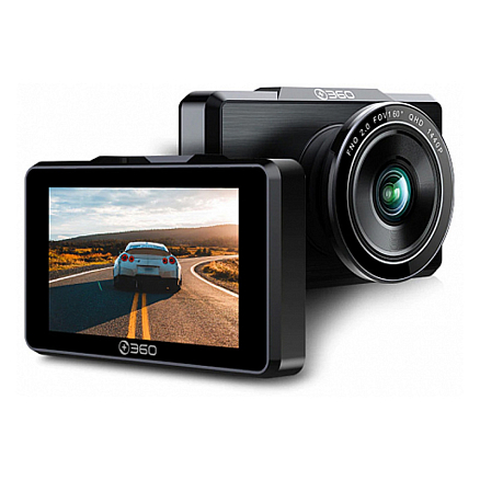 Видеорегистратор 360 Dash Camera G500H + камера заднего вида черный
