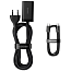 Зарядное устройство сетевое с двумя USB и двумя Type-C входами 3А 65W с кабелем Baseus GaN3 Pro (быстрая зарядка QC 4.0, 3.0, PD) черное