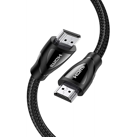 Кабель HDMI - HDMI (папа - папа) длина 1,5 м версия 2.1 8K 60Hz плетеный Ugreen HD140 черный