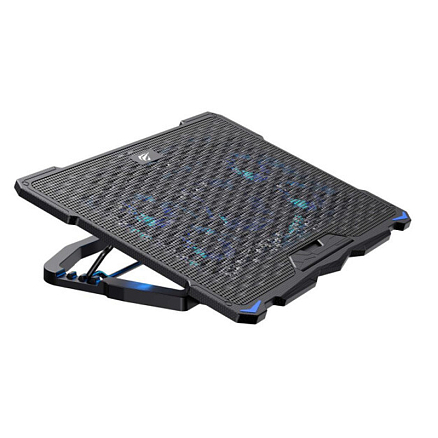 Подставка для ноутбука до 17 дюймов охлаждающая с RGB подсветкой Havit F2076 черная