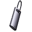 Хаб (разветвитель) Type-C - HDMI, 3 х USB 3.0, Type-C PD, VGA Baseus Gleam Series серый