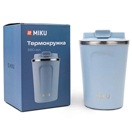 Термокружка Miku TH-MG-380 380 мл голубая