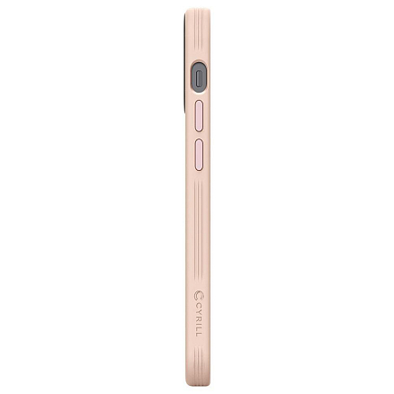 Чехол для iPhone 12 Mini гибридный Spigen Cyrill Color Brick прозрачно-розовый