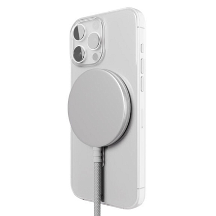 Чехол для iPhone 16 Plus силиконовый VLP Puro MagSafe прозрачный