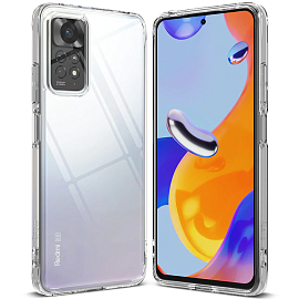 Чехол для Xiaomi Redmi Note 11 Pro, 11 Pro 5G гибридный Ringke Fusion прозрачный