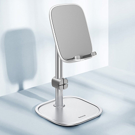 Подставка для телефона или планшета телескопическая Baseus Literary серебристая