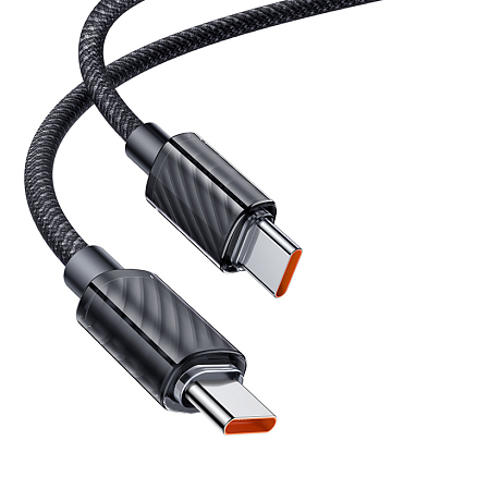 Кабель Type-C - Type-C для зарядки 1,2 м 5А 100W плетеный McDodo CA-3670 (быстрая зарядка PD) черный