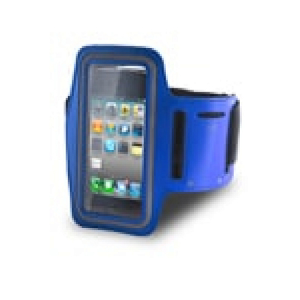 Чехол универсальный для телефона до 5.1 дюйма спортивный наручный GreenGo Premium синий