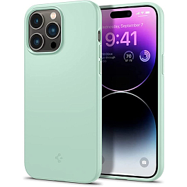 Чехол для iPhone 14 Pro пластиковый Spigen Thin Fit мятный