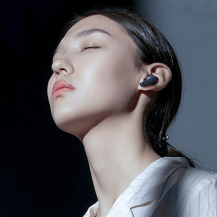 Наушники TWS беспроводные Haylou W1 вакуумные с микрофоном синие