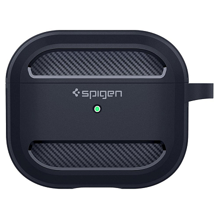 Чехол для наушников AirPods 3 гелевый Spigen Rugged Armor темно-серый