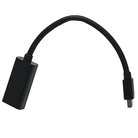 Переходник Mini DisplayPort - DisplayPort (папа - мама) 14,5 см Cablexpert черный