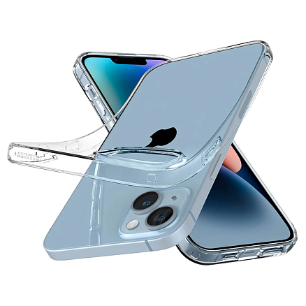 Чехол для iPhone 14 гелевый ультратонкий Spigen Liquid Crystal прозрачный