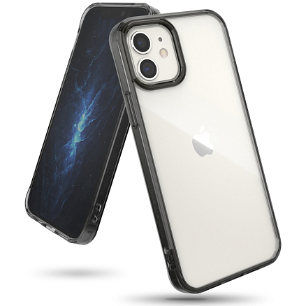 Чехол для iPhone 12 Mini гибридный Ringke Fusion прозрачно-черный