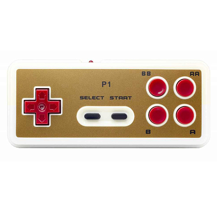 Игровая приставка Retro Genesis HD Wireless 8Bit 300 игр с двумя беспроводными геймпадами красно-белая