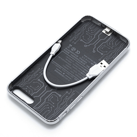 Чехол-аккумулятор для iPhone 7 Plus, 8 Plus Joyroom D-M143 3500mAh серебристый
