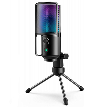 Микрофон для стрима с поп-фильтром Fifine K669 Pro 3 черный