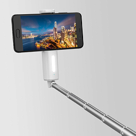 Монопод (палка для селфи) Bluetooth с кнопкой 3 в 1 Dispho WS-18016 белый