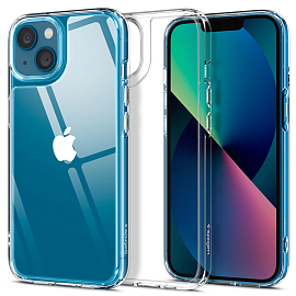 Чехол для iPhone 13 гибридный Spigen Quartz Hybrid прозрачный
