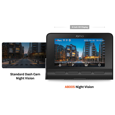 Видеорегистратор Xiaomi 70mai Dash Cam 4K модель A800S 