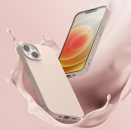 Чехол для iPhone 13 mini гелевый ультратонкий Ringke Air S розовый