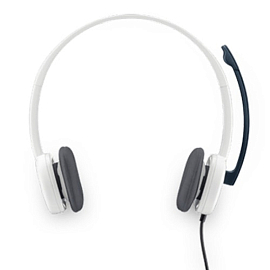Наушники Logitech H150 с микрофоном для компьютера белые