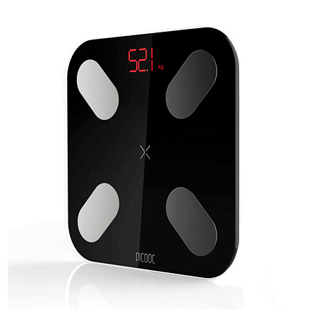 Умные напольные весы Picooc Mini (Bluetooth) размер 26х26 см черные