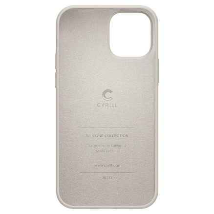 Чехол для iPhone 12 Pro Max силиконовый Spigen Cyrill Silicone серый