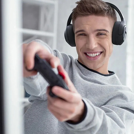 Наушники беспроводные Haylou S35 полноразмерные с активным шумоподавлением темно-синие